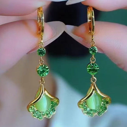 🌸 50% OFF NOW! 🌸Elegant Ginkgo Leaf Tassel Earrings