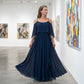 👗 Fließendes, ärmelloses Kleid mit einseitigem Ausschnitt – minimalistisches Design, weiter, weiterer Rock & edler Look, ideal für besondere Anlässe & den eleganten Alltag 🌙