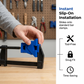 Eckspannadapter für Quick-Grip Stangenspanner