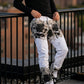 Herren Trendy Camouflage Slim Jeans