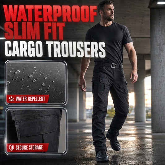 🎉 2026 Sale — Über 31.000 Mal verkauft! 🧥 Herren Wasserdichte Slim Fit Cargohose – Utility-Taschen 🌧️