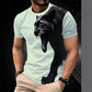 🔥 50% RABATT! 🐆 Herren Panther Print T-Shirt ✨ Atmungsaktiv, Bequem & Perfekt für Alltag und Freizeit