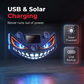 🔥 50% RABATT! 😈 Solar LED Auto-Warnlicht „Teufelssauge“ ✨ Vibrationssensor, USB- & Solar-Aufladung, Universell für PKW & LKW
