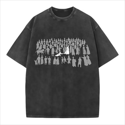 🔥Herren Vintage Gewaschenes Grafik-T-Shirt Christian Streetwear Tee