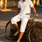 🛍️ 50 % Rabatt – 2-teiliges Freizeit-Set für Herren – Leinen-Poloshirt mit Kurzarm & 7/8-Hose, atmungsaktiv & leicht für Strand & Alltag ☀️