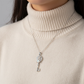 🔮 50% RABATT! 💖 Leuchtende Opal-Schlüssel-Halskette – Zarter Glanz, elegant & leicht – Perfekte Geschenkidee für besondere Momente ✨