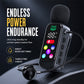 🎤🔊📶 Bluetooth Karaoke Headset mit sicherem Kragenfederclip, leichtes drahtloses Gesangsheadset für Live & Unterricht