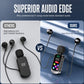 🎤🔊📶 Bluetooth Karaoke Headset mit sicherem Kragenfederclip, leichtes drahtloses Gesangsheadset für Live & Unterricht
