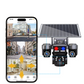 🔋 50 % Rabatt – Kabellose Solar-Überwachungskamera – 3 Linsen, 3 Bilder gleichzeitig, Nachtsicht, IP66 – perfekt für Haus, Hof & Grundstück ☀️