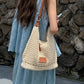 🏖️ Sommer-Sale 50% Rabatt 🏝️👜🛍️Beige Strick-Wickeltasche geräumig | Sommer Schultertasche für Strandspaziergänge, Brunch und Resort-Tage🎁