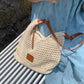 🏖️ Sommer-Sale 50% Rabatt 🏝️👜🛍️Beige Strick-Wickeltasche geräumig | Sommer Schultertasche für Strandspaziergänge, Brunch und Resort-Tage🎁