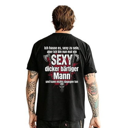 👕😂 50% RABATT! Herren Kurzarm-T-Shirt mit humorvollem Slogan – Lässig, bequem & garantiert gut gelaunt – Perfekt für den Alltag, Partys & Biergarten ✨