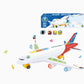 ✨50% Rabatt✨ ✈️ Elektrisches Modellflugzeug – Bump-and-Go, LED-Lichter & realistische Sounds – Für Kleinkinder ab 3+ 🛩️