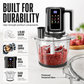 👩‍🍳Multifunktionale Küchenmaschine mit Touch-Bedienung und Glasschüssel