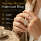 🌸 JETZT 50% RABATT! 🌸 Eleganter Verlobungsring mit Zirkonia im Marquise-Schliff – Modischer Damenring