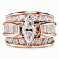 🌸 JETZT 50% RABATT! 🌸 Eleganter Verlobungsring mit Zirkonia im Marquise-Schliff – Modischer Damenring