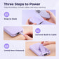 Magnetische kabellose Schnelllade-Powerbank mit integriertem Kabel und Ständer, tragbar