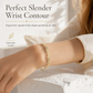 ✨50% RABATT💛Goldfarbenes Armband mit Herz-Strassdetails und geometrischer Gliederkette, schönes Schmuckstück für den Alltag💫