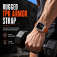 Integriertes Smartwatch-Armband mit Schutzhülle Farblich abgesetztes transluzentes Sportarmband für 40mm 41mm 42mm 44mm 45mm 46mm 49mm