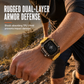 Integriertes Smartwatch-Armband mit Schutzhülle Farblich abgesetztes transluzentes Sportarmband für 40mm 41mm 42mm 44mm 45mm 46mm 49mm