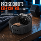 Integriertes Smartwatch-Armband mit Schutzhülle Farblich abgesetztes transluzentes Sportarmband für 40mm 41mm 42mm 44mm 45mm 46mm 49mm