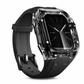 Integriertes Smartwatch-Armband mit Schutzhülle Farblich abgesetztes transluzentes Sportarmband für 40mm 41mm 42mm 44mm 45mm 46mm 49mm