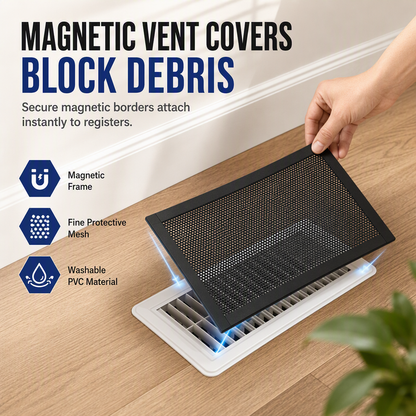 🧲 50% RABATT! 🏠 Magnetische Bodenlüftungsabdeckung – Starker Halt & einfache Montage ✨