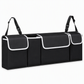📢📢50% RABATT !!⏰Multifunktionale Hänge-Aufbewahrungstasche aus Oxford-Gewebe für Kofferraum und Rücksitz, für SUV, Schwarz, Maße 90 x 12 x 25 cm
