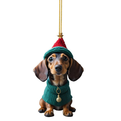 ⏳🔥NUR FÜR KURZE ZEIT 50 % RABATT! ⏰🎄 Christbaumschmuck in Welpenform 🐕🎁