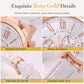 🌸 JETZT 50% RABATT! 🌸Elegante Damen-Quarzuhr mit Lederarmband und Drei-Augen-Zifferblatt