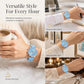 🌸 JETZT 50% RABATT! 🌸Elegante Damen-Quarzuhr mit Lederarmband und Drei-Augen-Zifferblatt